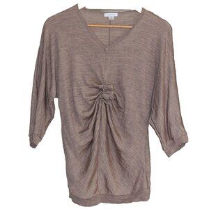 Garnet Hill - Merino Knot Front Dolman Pullover - Medium